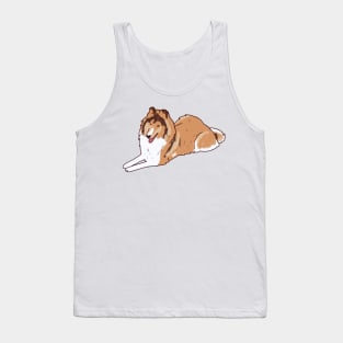 Collie dog illustration Tank Top